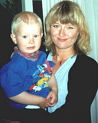 Daniel with his auntie Lotte