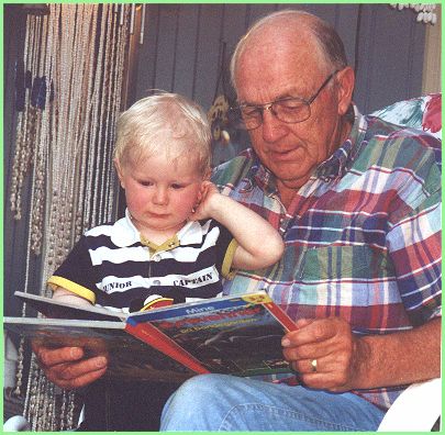 GranDad reads with Daniel