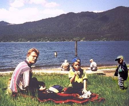 Lunch by the lake (Lake Quenault/Rain Forest)