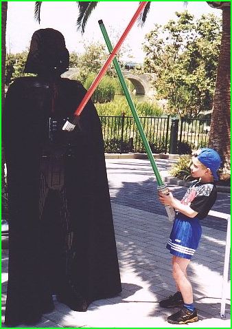 Nicolai is fighting Darth Vader
