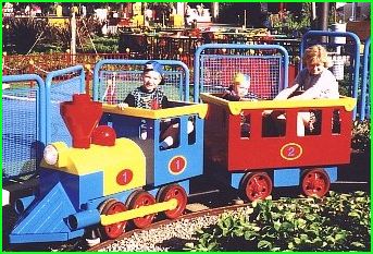 Riding the LEGO-train