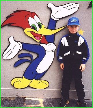 Nicolai and Woody Woodpecker (at Universal Studios)